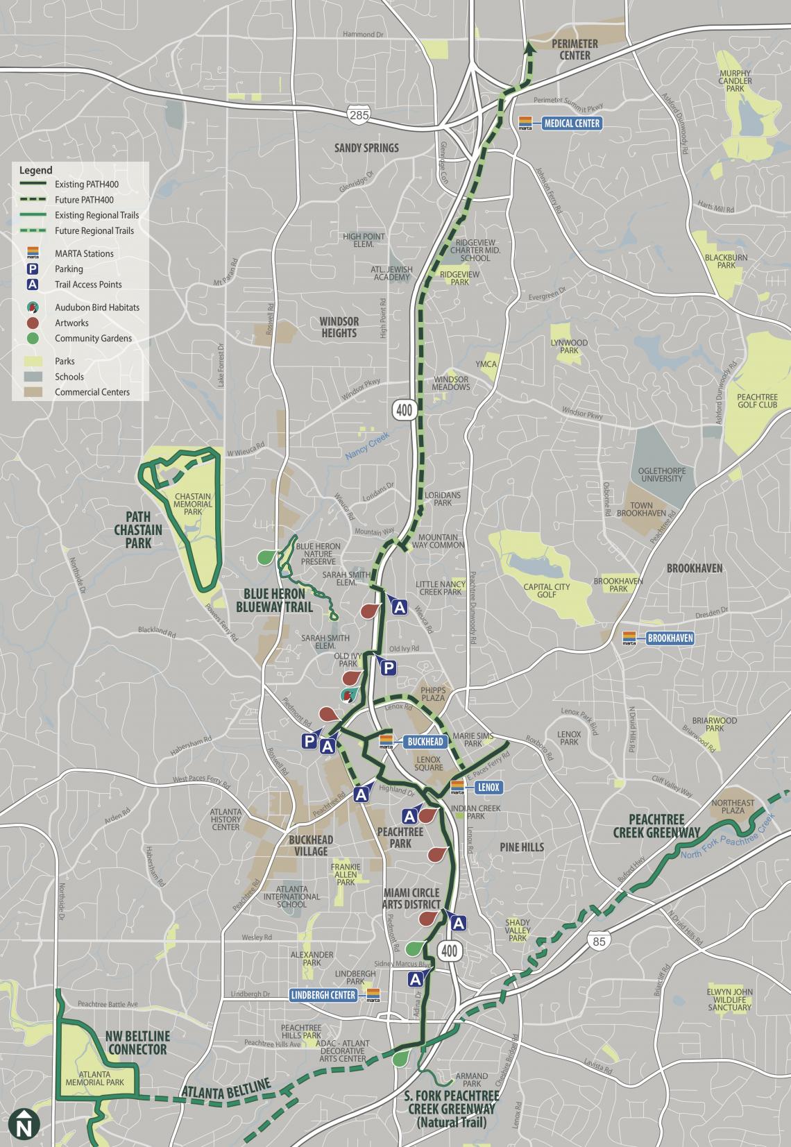 Mapped: How North ATL Will Be Connected With BeltLine, PATH400, Other ...